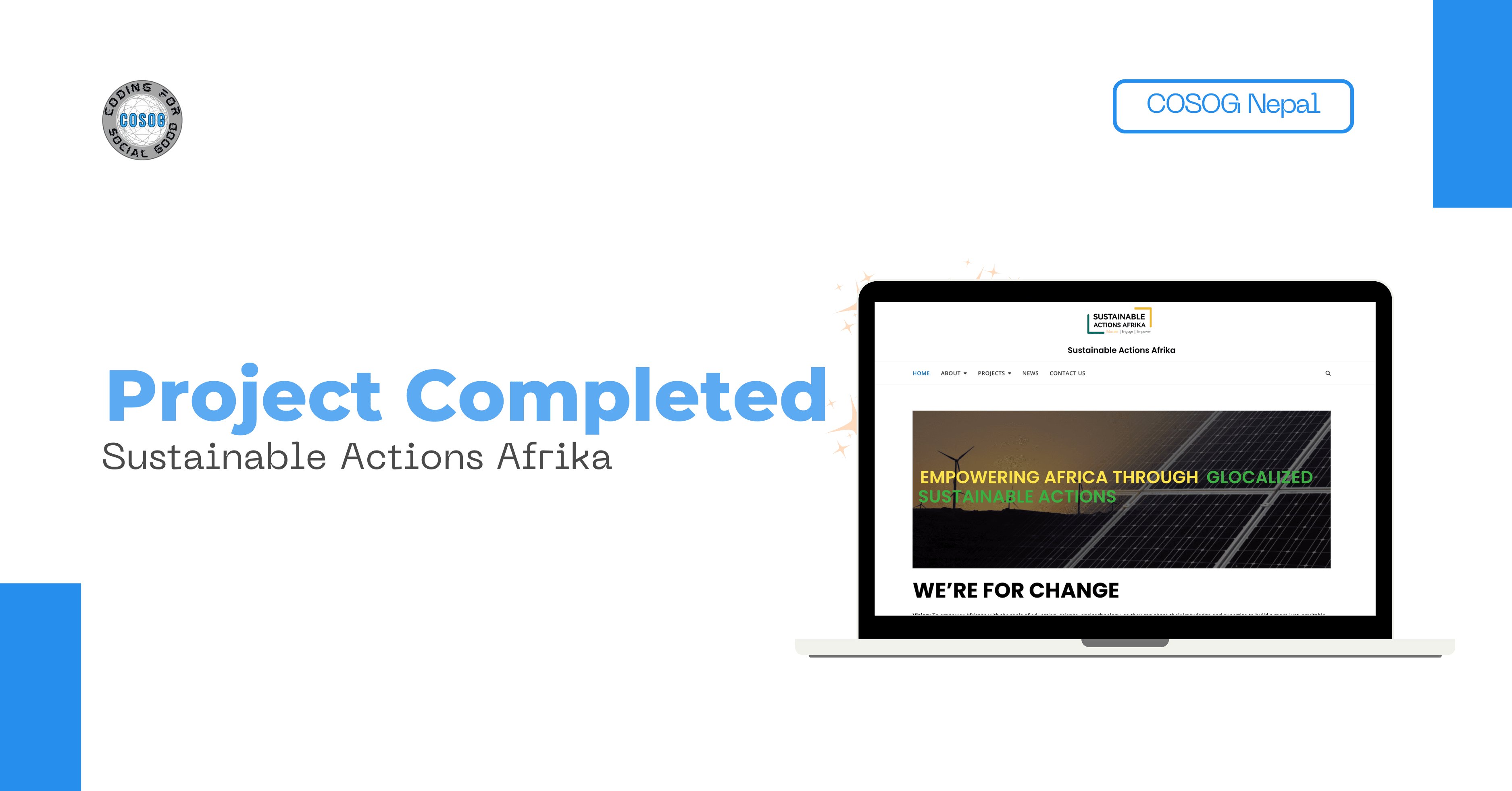 Code for Charity Project: Sustainable Actions Afrika