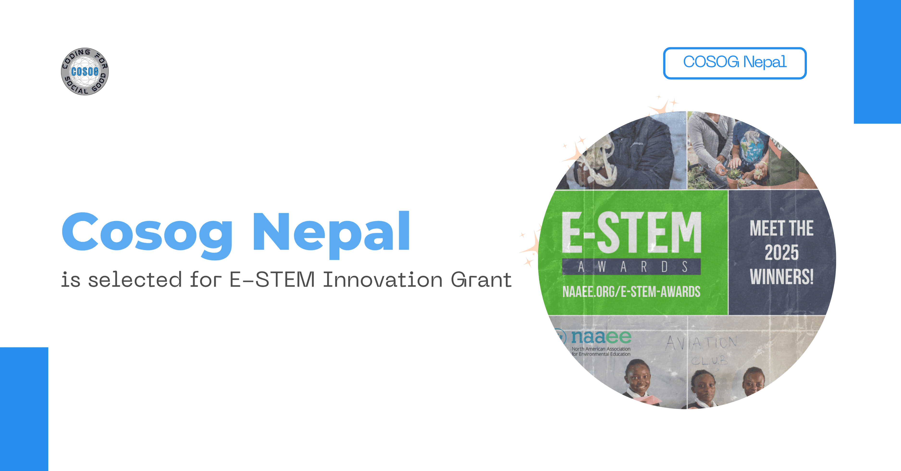Coding for Social Good Nepal wins Global E-STEM Innovation Grant
